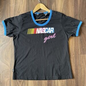 SALE! NASCAR Girl Graphic Tee Black & Blue Size XL (Youth/Girls) Racing  #056